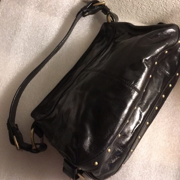 Kenneth Cole Leather Shoulder Bag Black - Picture 5 of 8